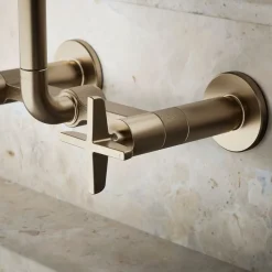Two-hole wall-mount bridge kitchen sink faucet^Kohler Online