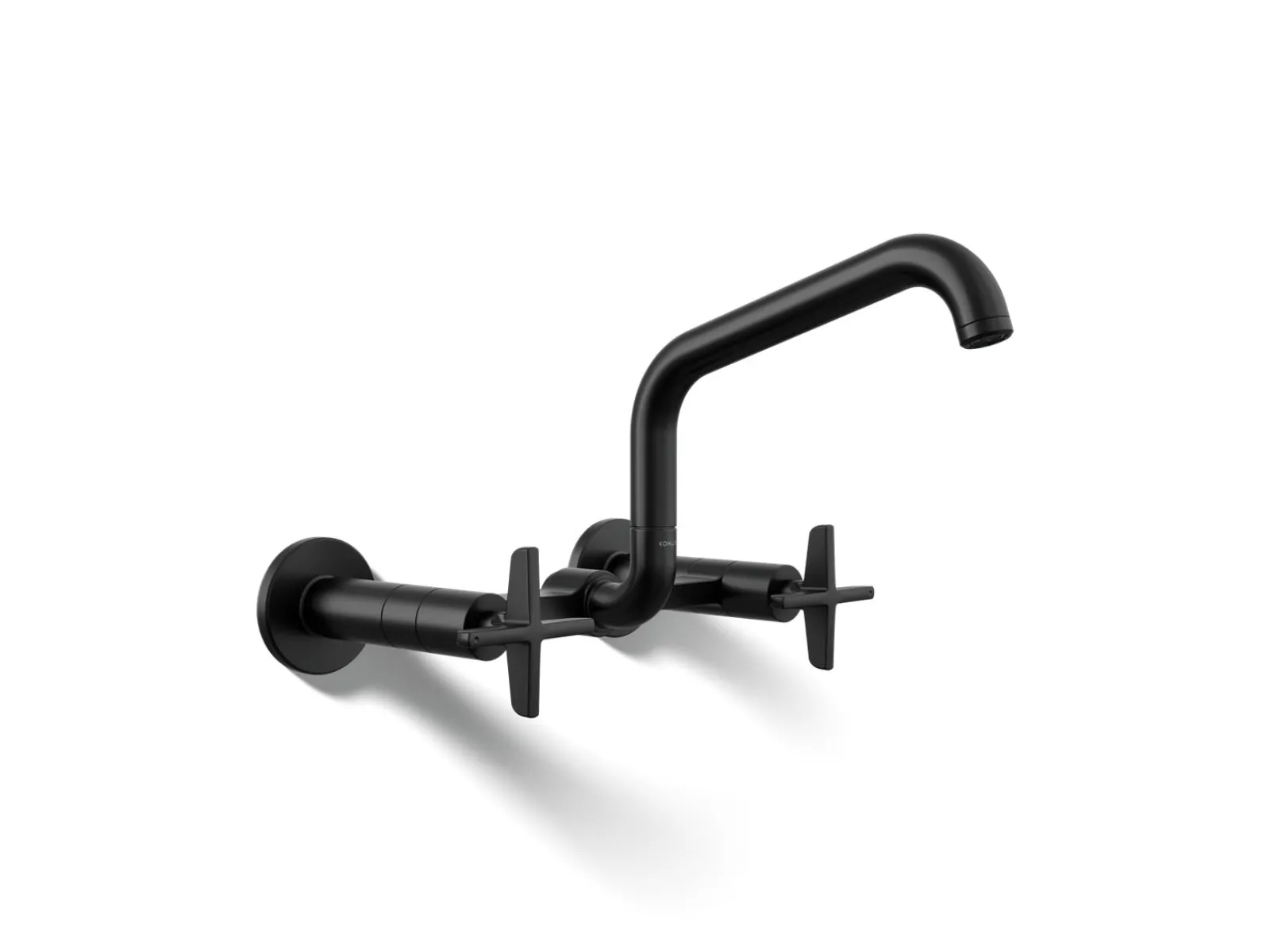 Two-hole wall-mount bridge kitchen sink faucet^Kohler Online