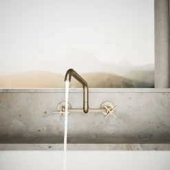 Two-hole wall-mount bridge kitchen sink faucet^Kohler Online