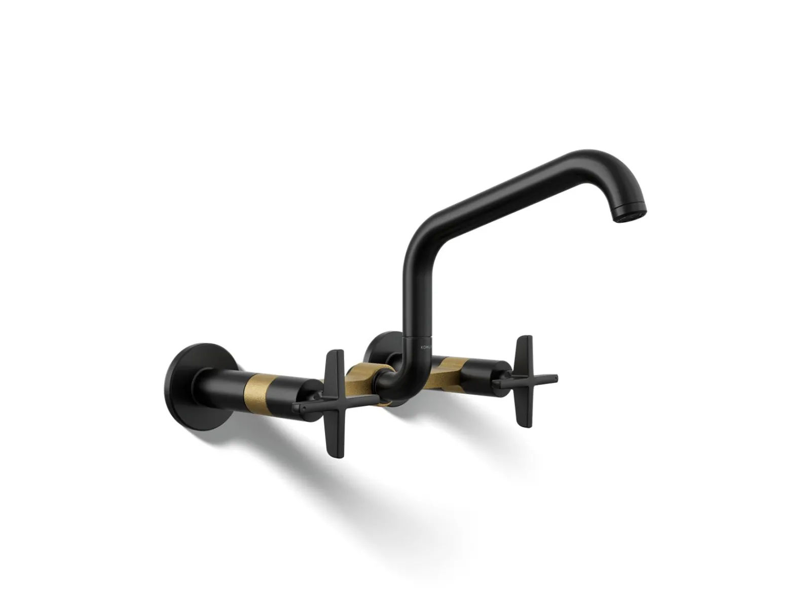 Two-hole wall-mount bridge kitchen sink faucet^Kohler Online