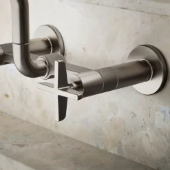 Two-hole wall-mount bridge kitchen sink faucet^Kohler Online