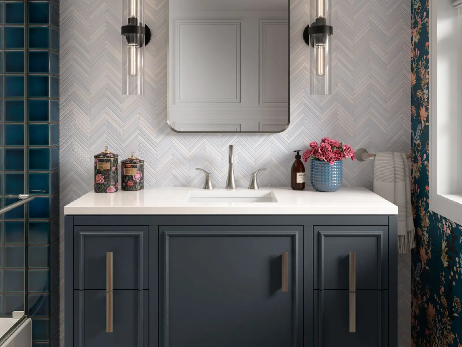 Two-light sconce^Kohler