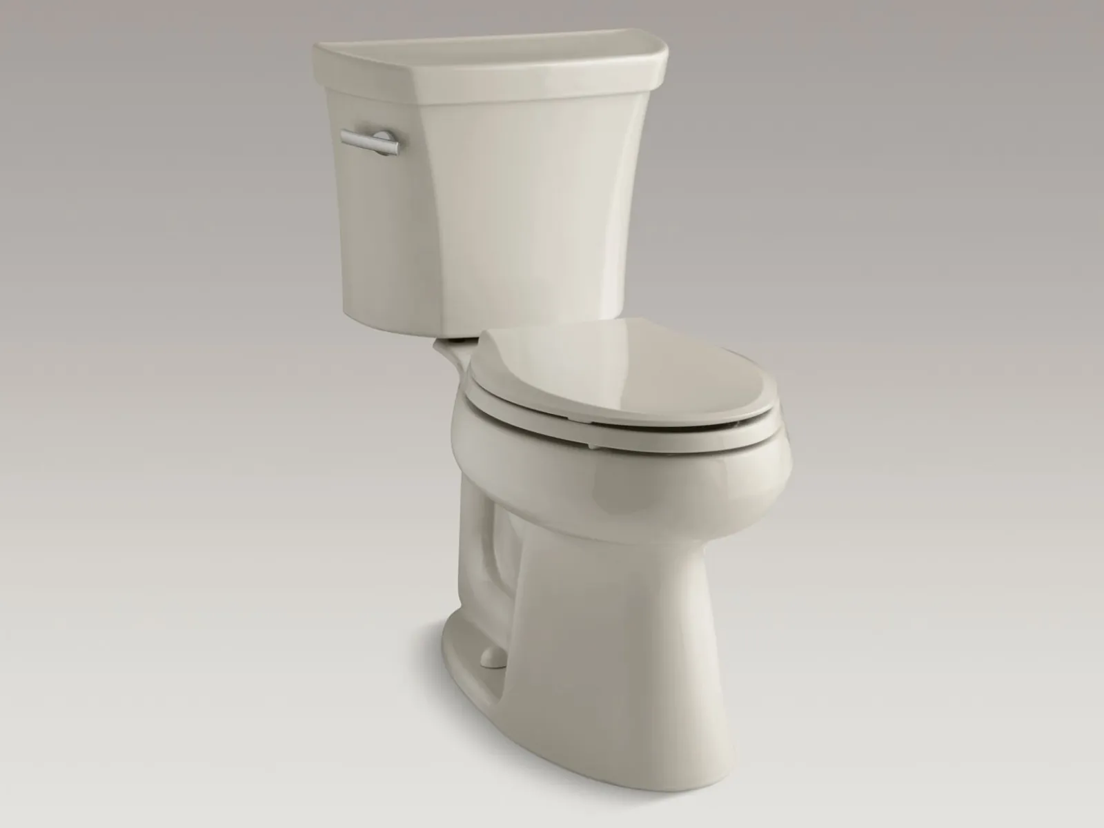 Two-piece elongated comfort height toilet, 1.28 gpf^Kohler Hot