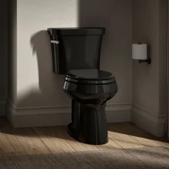 Two-piece elongated comfort height toilet, 1.28 gpf^Kohler Hot
