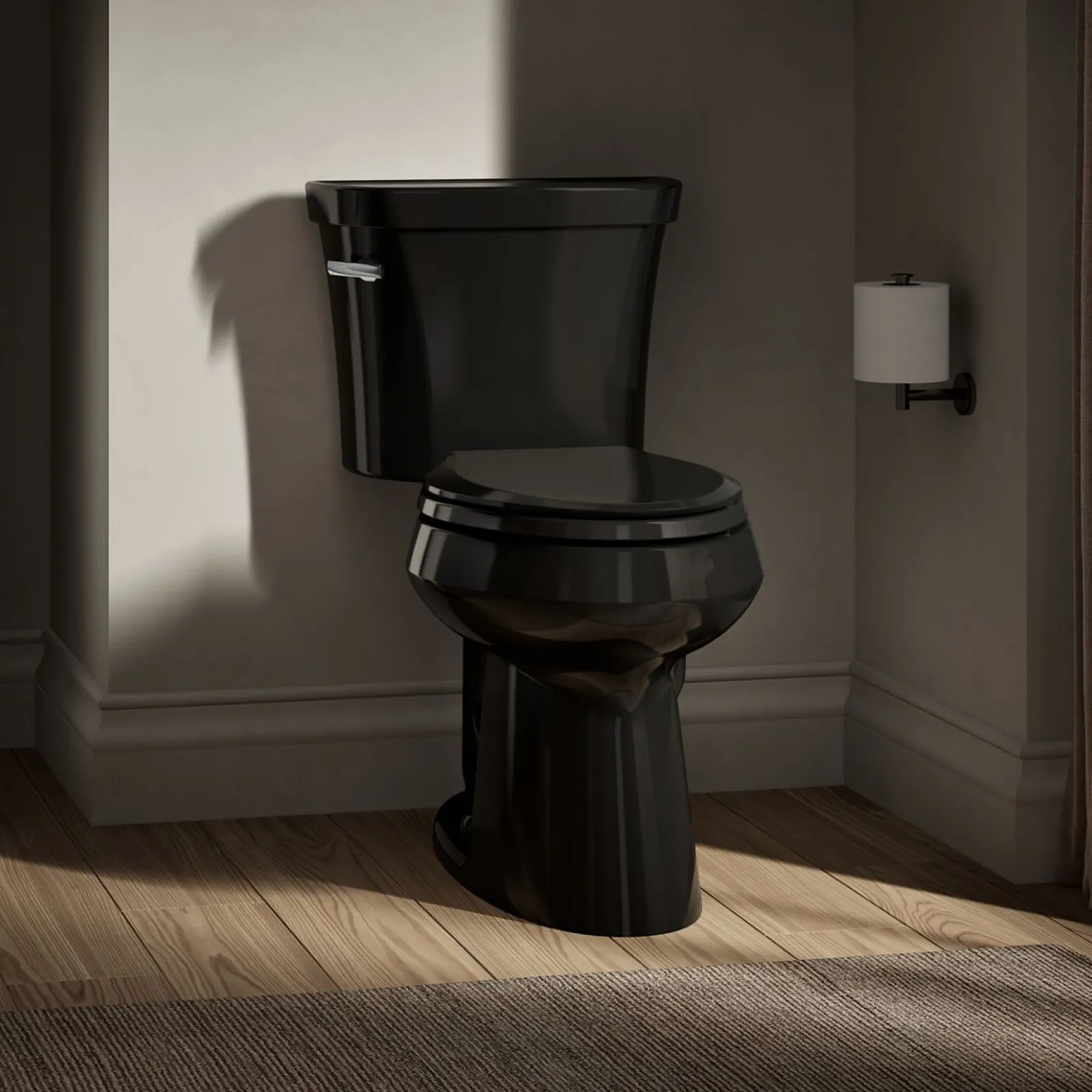 Two-piece elongated comfort height toilet, 1.28 gpf^Kohler Hot