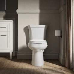 Two-piece elongated toilet, dual-flush^Kohler New