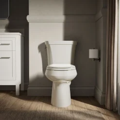 Two-piece elongated toilet, dual-flush^Kohler New