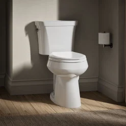 Two-piece elongated toilet, dual-flush^Kohler New