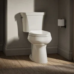 Two-piece elongated toilet, dual-flush^Kohler New