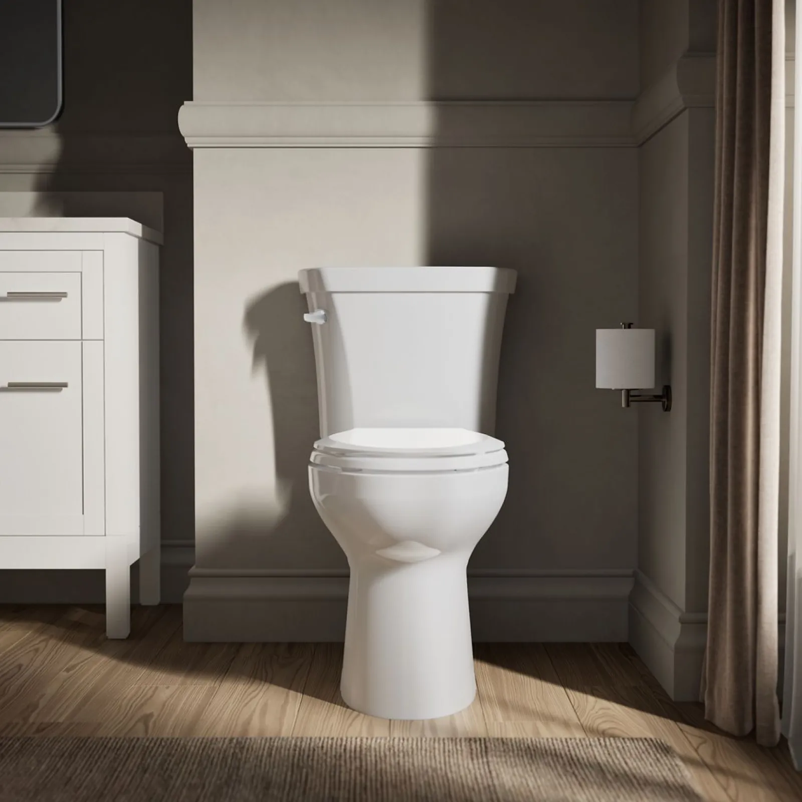 Two-piece elongated toilet, 1.28 gpf^Kohler Sale