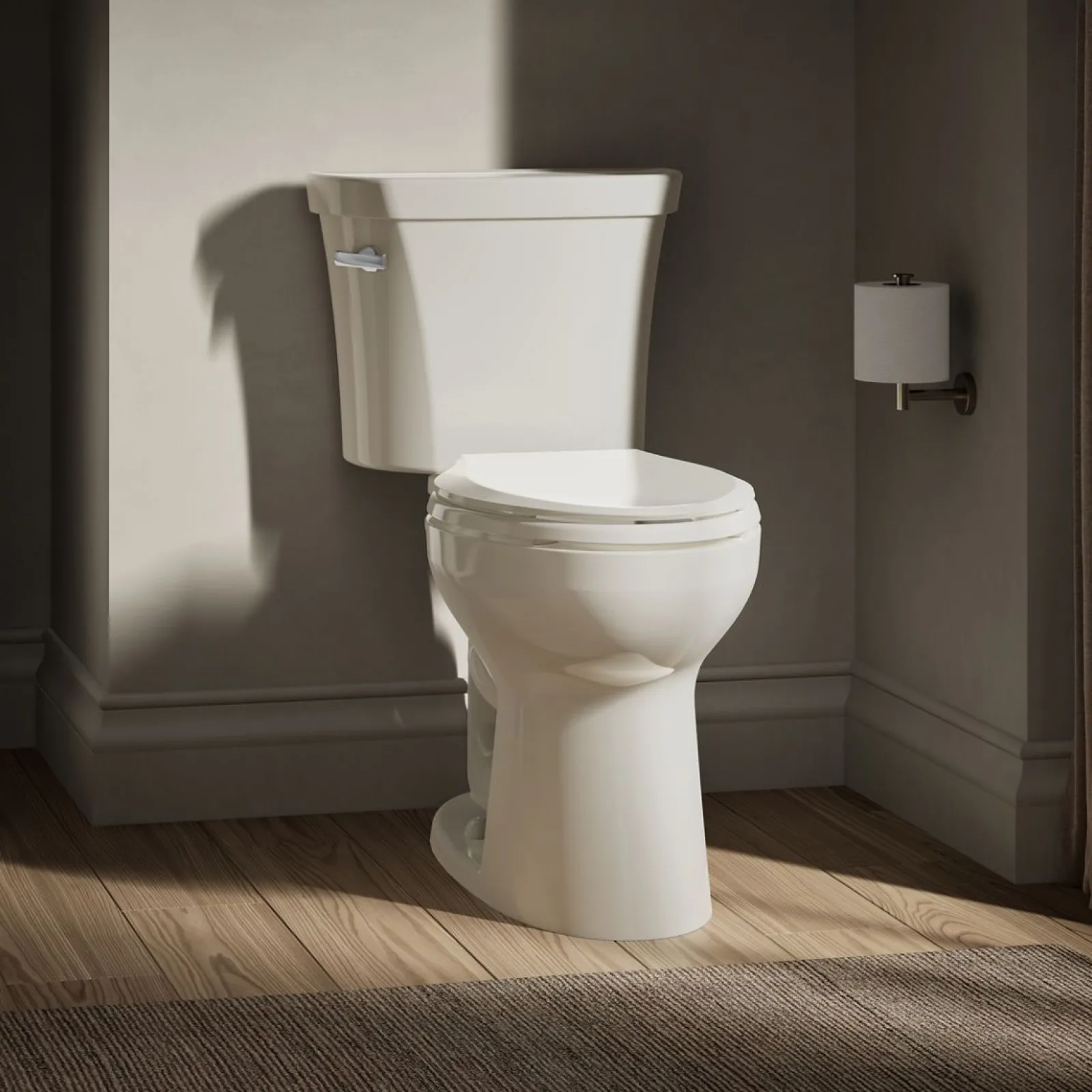 Two-piece elongated toilet, 1.28 gpf^Kohler Sale