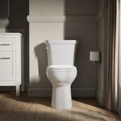 Two-piece elongated toilet, 1.28 gpf^Kohler Sale
