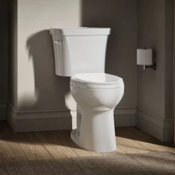 Two-piece elongated toilet, 1.28 gpf^Kohler Sale