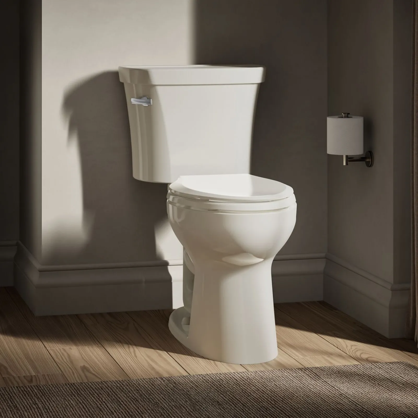 Two-piece elongated toilet, 1.28 gpf^Kohler Sale