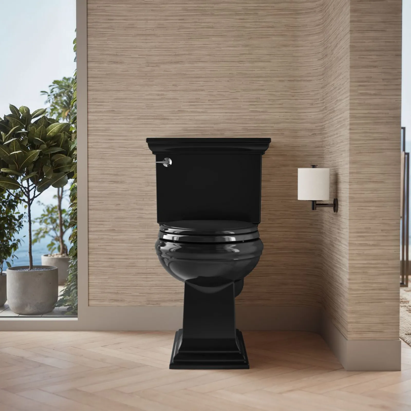 Two-piece elongated toilet, 1.28 gpf^Kohler Discount