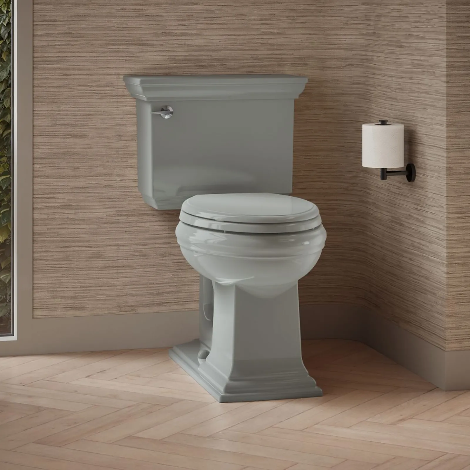 Two-piece elongated toilet, 1.28 gpf^Kohler Discount