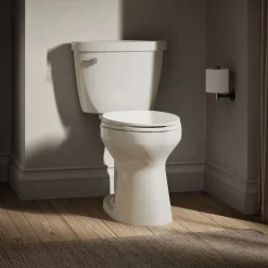 Two-piece elongated toilet, 1.28 gpf^Kohler Hot