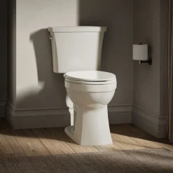 Two-piece elongated toilet, 1.28 gpf^Kohler Sale