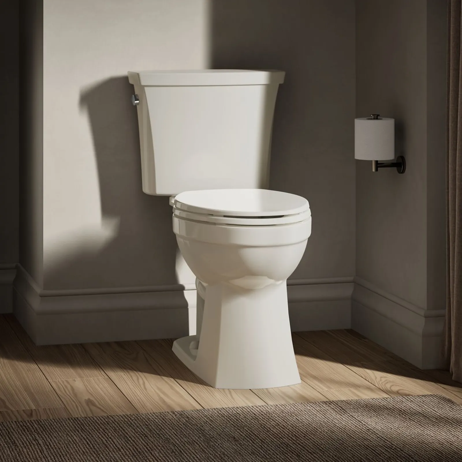 Two-piece elongated toilet, 1.28 gpf^Kohler Sale