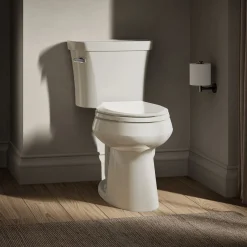 Two-piece elongated toilet, 1.28 gpf^Kohler Discount