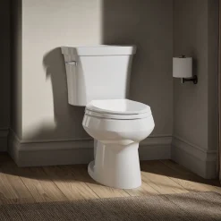 Two-piece elongated toilet, 1.28 gpf^Kohler Outlet