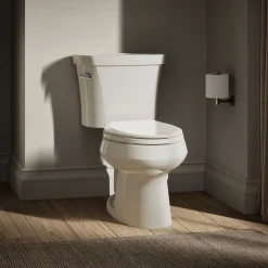Two-piece elongated toilet, 1.28 gpf^Kohler Outlet