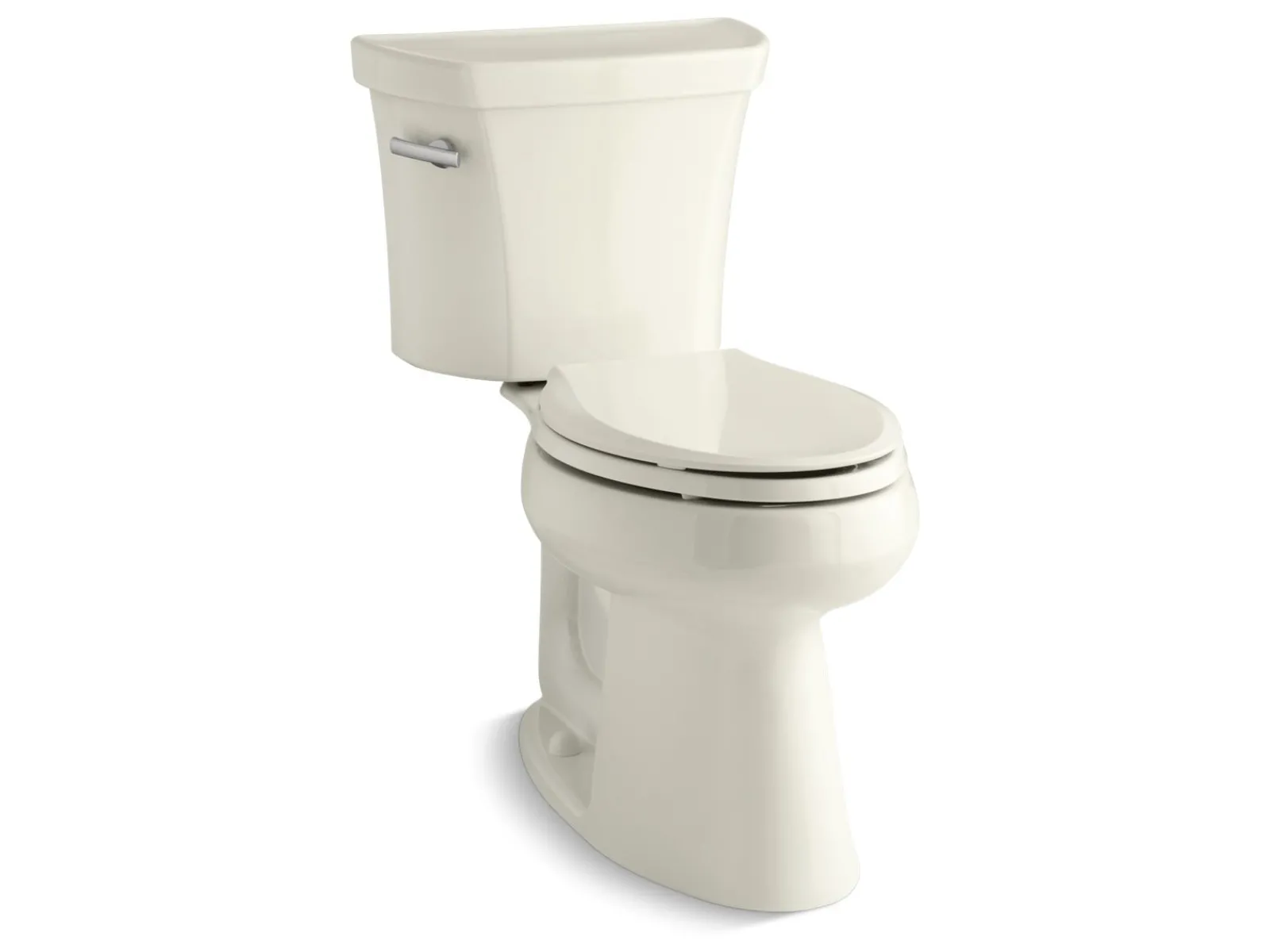 Two-piece elongated toilet, 1.28 gpf^Kohler New