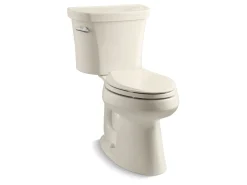 Two-piece elongated toilet, 1.28 gpf^Kohler New
