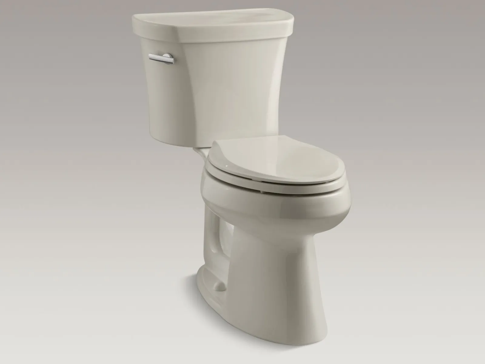 Two-piece elongated toilet, 1.28 gpf^Kohler New
