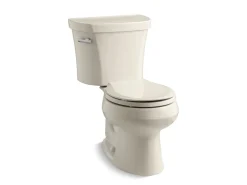 Two-piece elongated toilet, 1.28 gpf^Kohler New