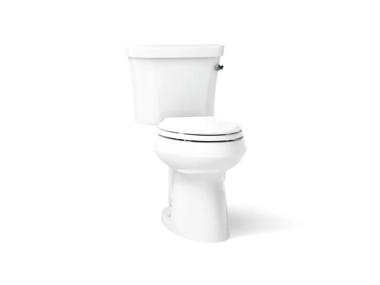 Two-piece elongated toilet, 1.28 gpf^Kohler New