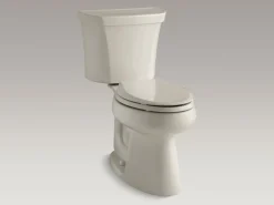 Two-piece elongated toilet, 1.28 gpf^Kohler New