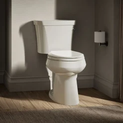 Two-piece elongated toilet, 1.28 gpf^Kohler New