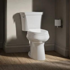 Two-piece elongated toilet, 1.28 gpf^Kohler Outlet
