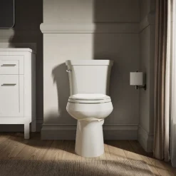Two-piece elongated toilet, 1.28 gpf^Kohler Hot