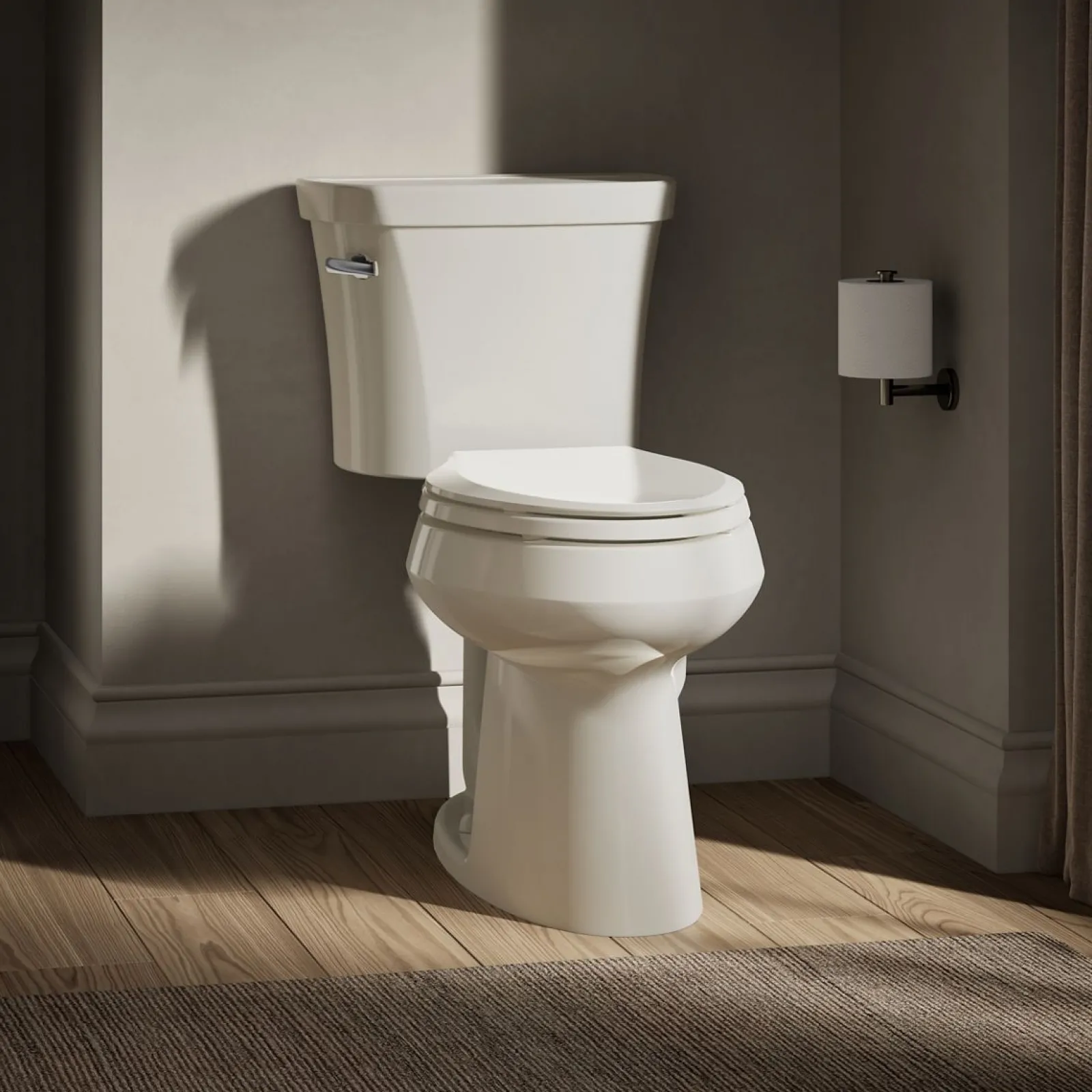 Two-piece elongated toilet, 1.28 gpf^Kohler Hot
