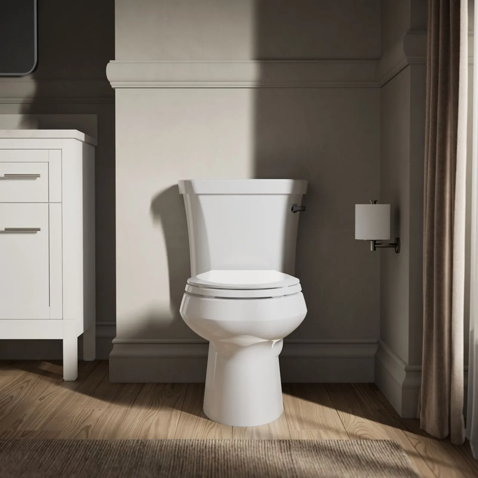 Two-piece elongated toilet, 1.28 gpf^Kohler Sale