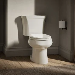 Two-piece elongated toilet, 1.28 gpf^Kohler Sale