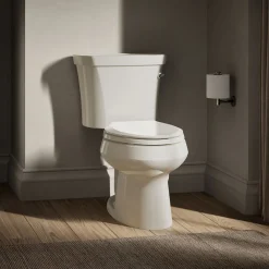 Two-piece elongated toilet, 1.28 gpf^Kohler Outlet