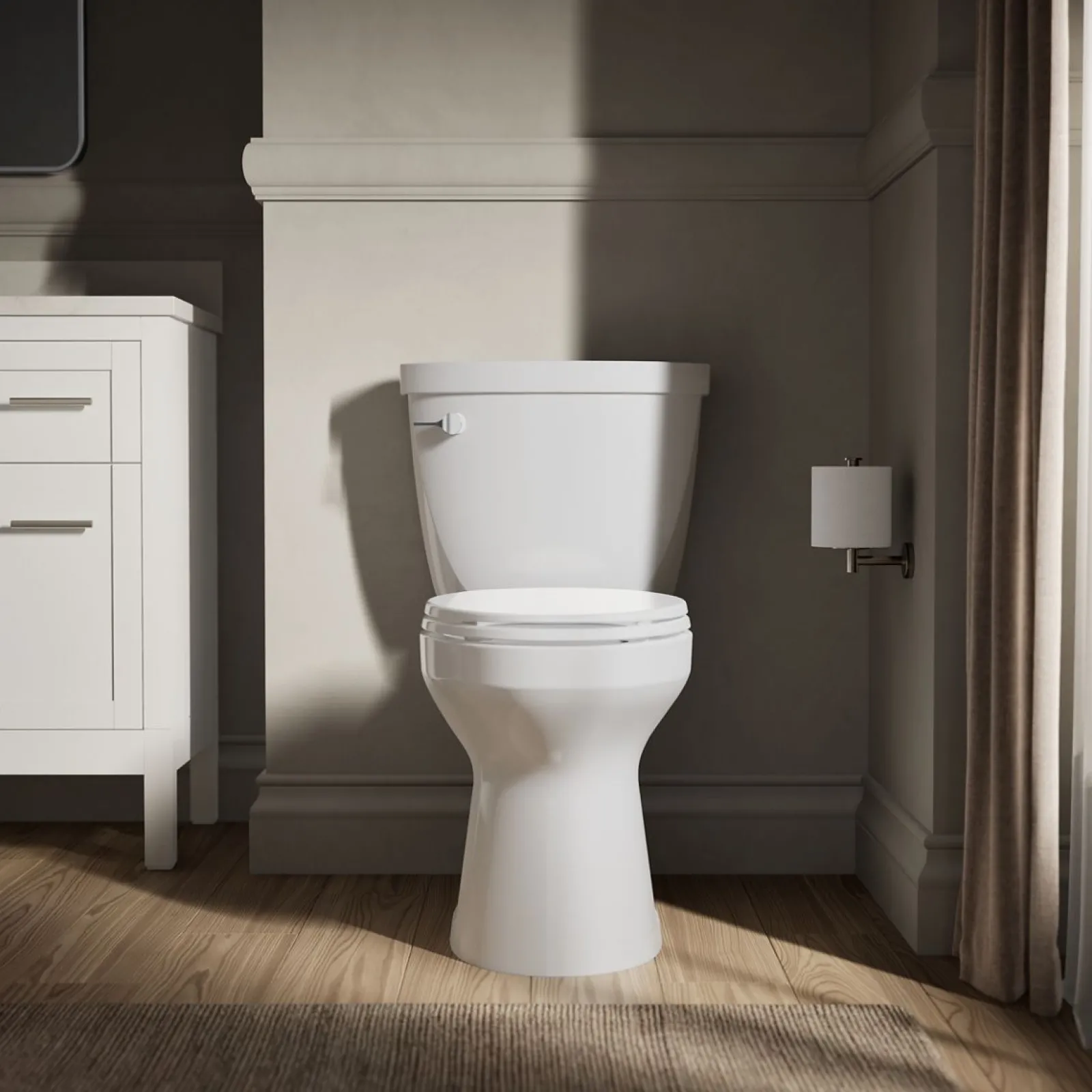 Two-piece elongated toilet, 1.6 gpf^Kohler