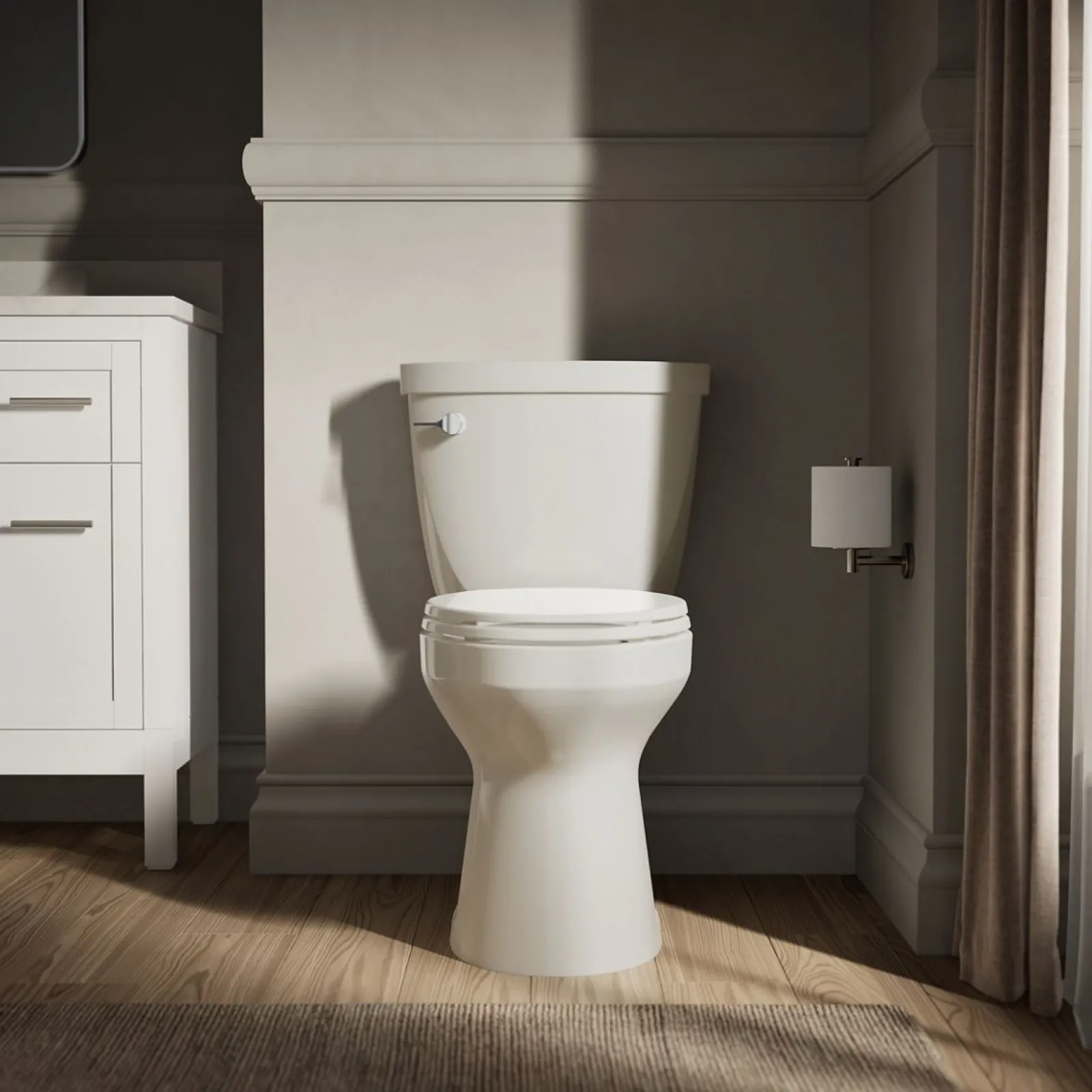 Two-piece elongated toilet, 1.6 gpf^Kohler