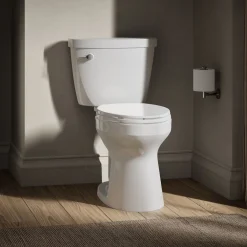 Two-piece elongated toilet, 1.6 gpf^Kohler