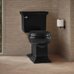 Two-piece elongated toilet with concealed trapway, 1.28 gpf^Kohler Hot