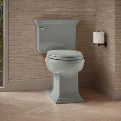 Two-piece elongated toilet with concealed trapway, 1.28 gpf^Kohler Hot