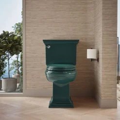 Two-piece elongated toilet with concealed trapway, 1.28 gpf^Kohler Hot