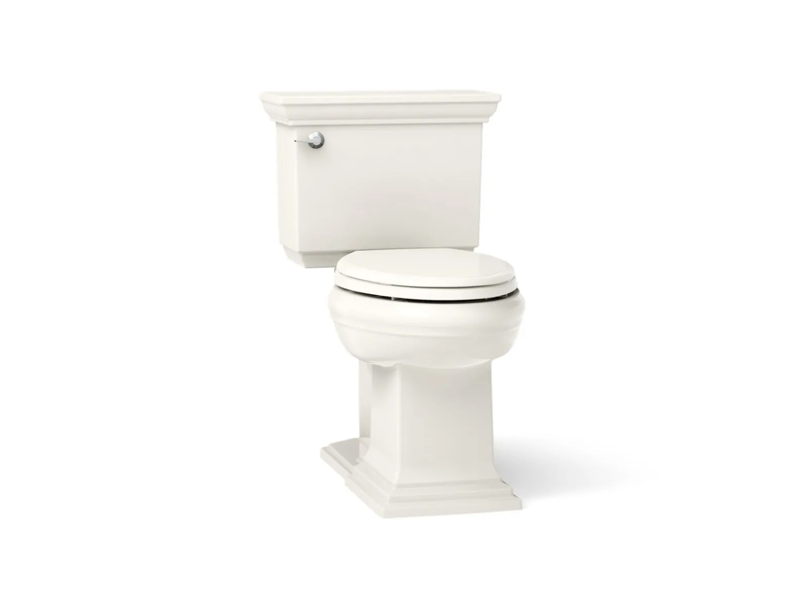 Two-piece elongated toilet with concealed trapway, 1.28 gpf^Kohler Hot