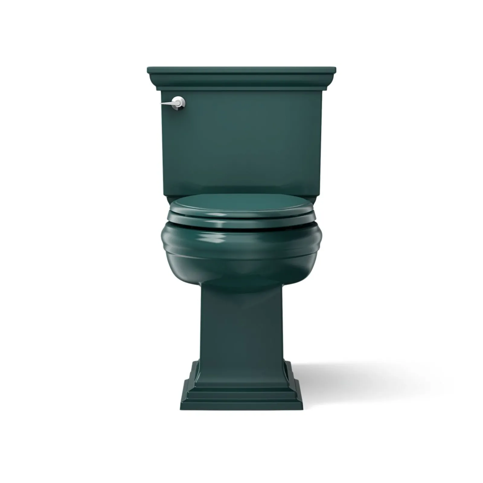 Two-piece elongated toilet with concealed trapway, 1.28 gpf^Kohler Hot