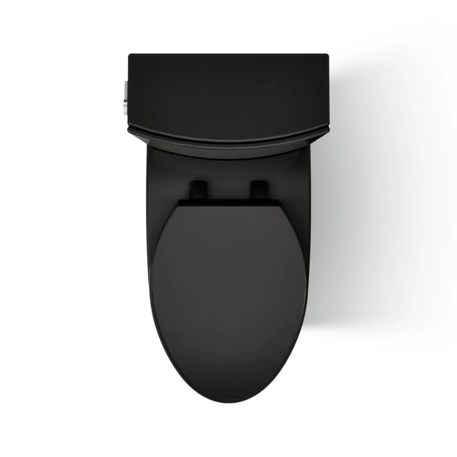 Two-piece elongated toilet with skirted trapway, 1.28 gpf^Kohler Hot