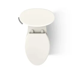 Two-piece elongated toilet with skirted trapway, 1.28 gpf^Kohler Clearance