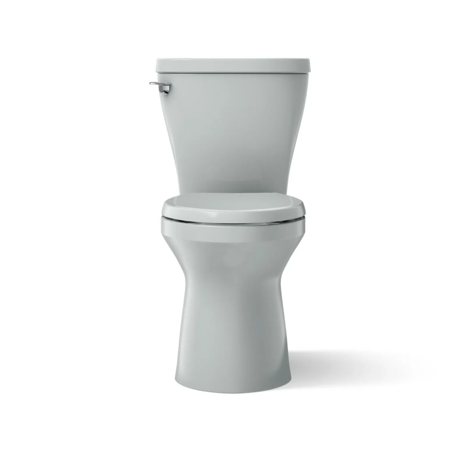 Two-piece elongated toilet with skirted trapway, 1.28 gpf^Kohler Clearance